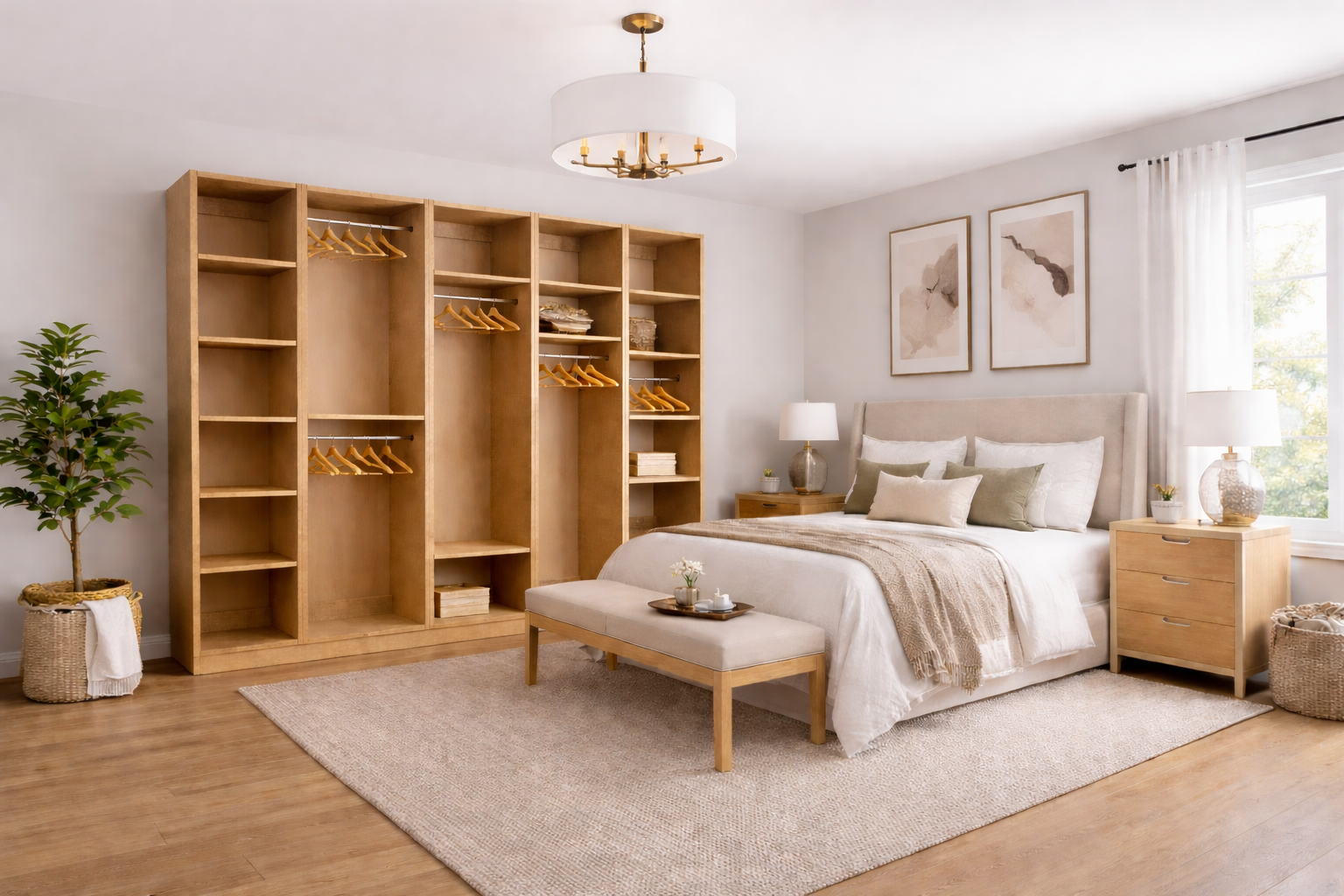 AVO Closet 84 inch H 15 inch D With Solid Back